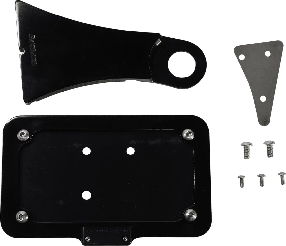 Side Mount License Plate with LED Tag Light