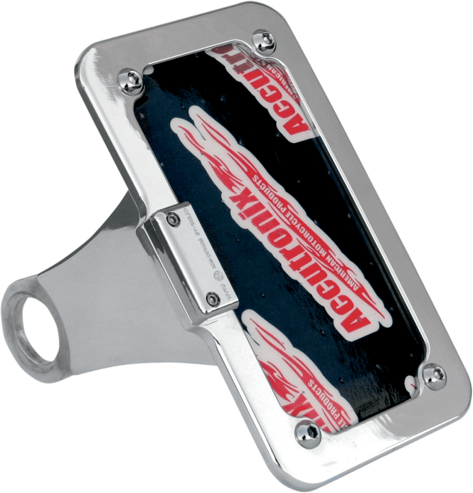 Side Mount License Plate with LED Tag Light