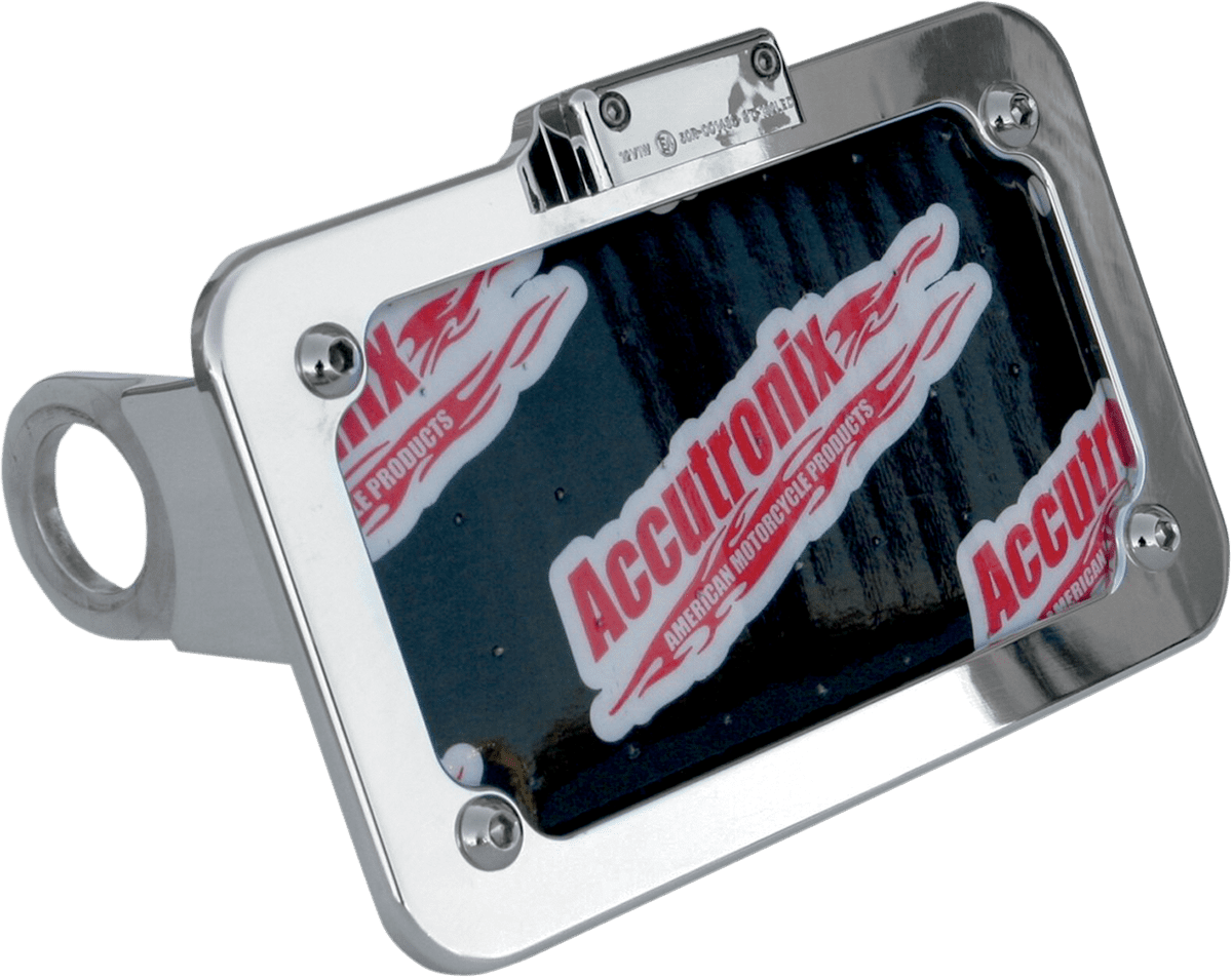 Side Mount License Plate with LED Tag Light