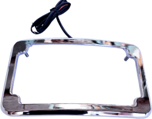 Beveled License Plate with Lights