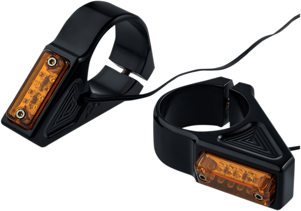 Rectangle LED Fork Mount Turn Signals