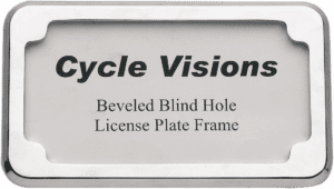 Beveled License Plate Frame
