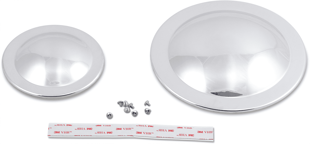 Polished Domed Pulley Cover Kit