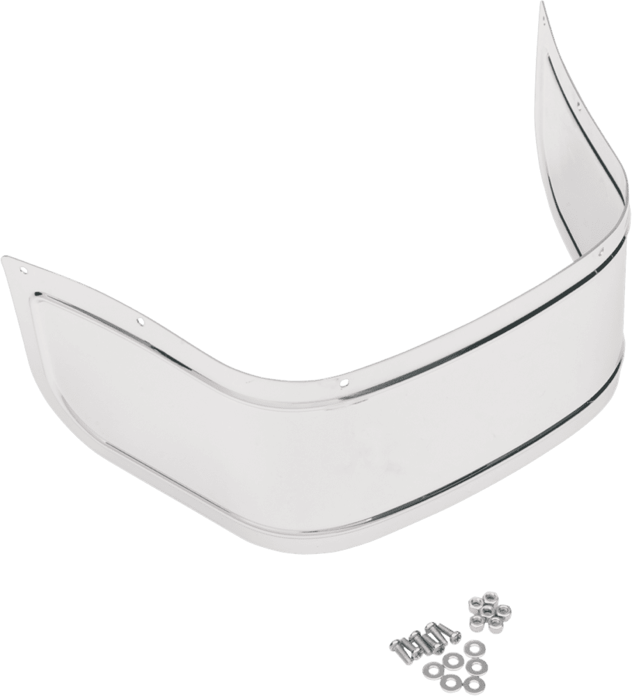 Chrome Plated Steel Front Fender Skirt — Smooth