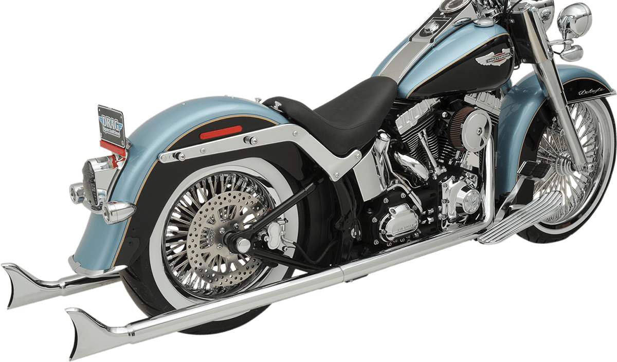 Fishtail True Dual Exhaust System — without Baffles