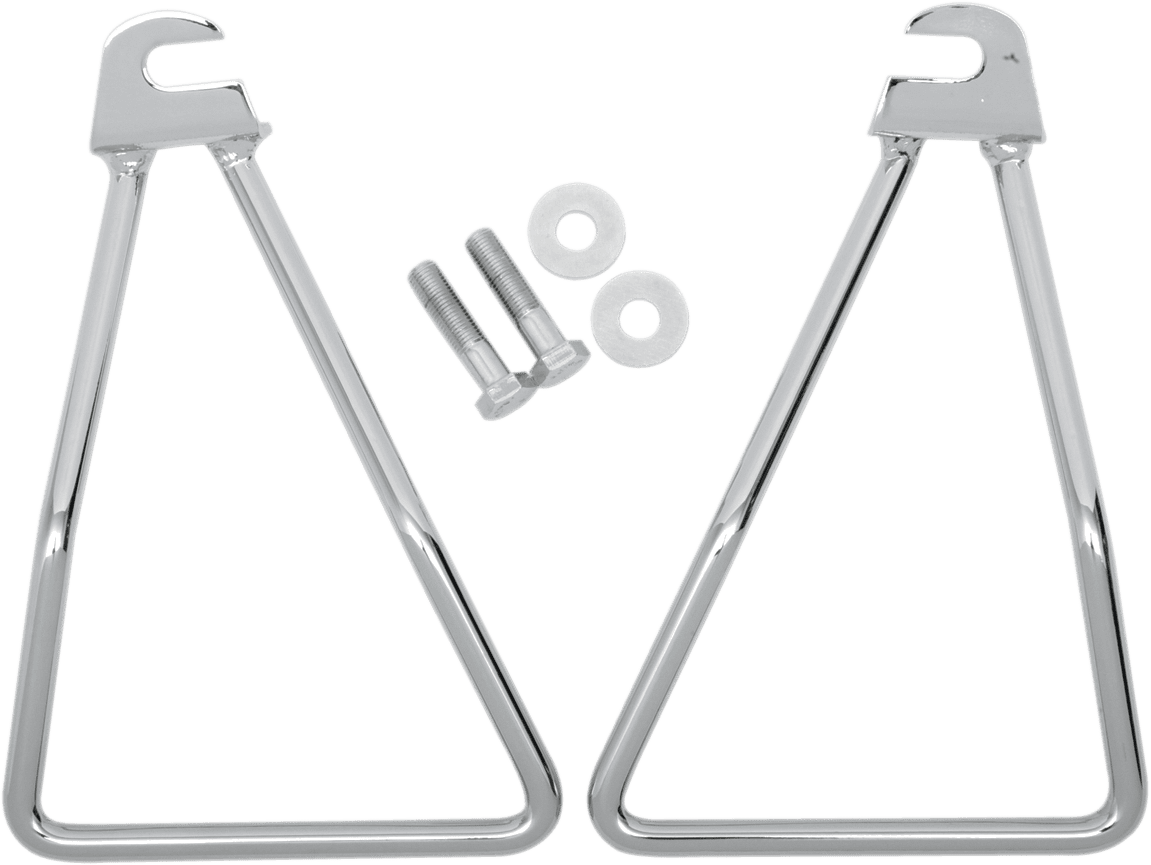 Chrome Saddlebag Support Brackets