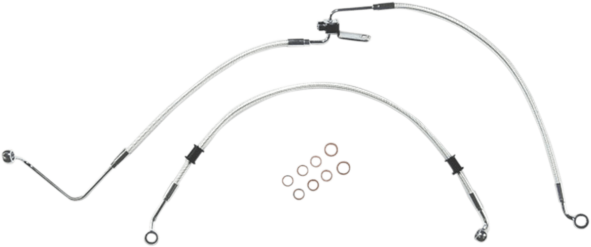 Braided DOT Rear Brake Line Kit