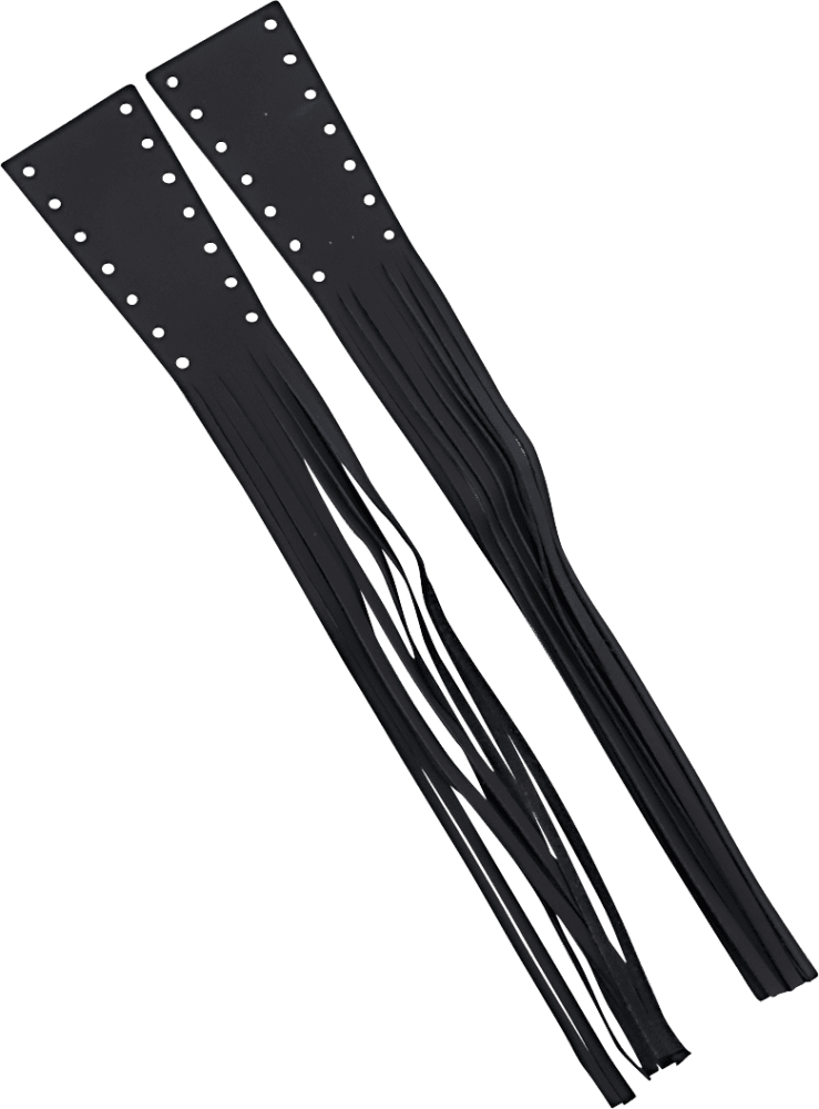 Fringed Leather Lever Covers