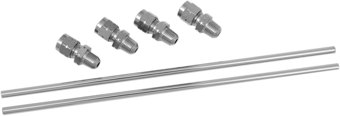 Chrome Rocker Oil Lines