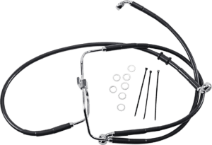 Extended Length Black Vinyl Brake Line Kit