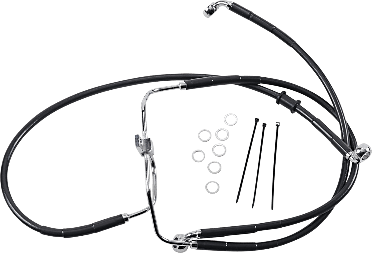 Extended Length Black Vinyl Brake Line Kit