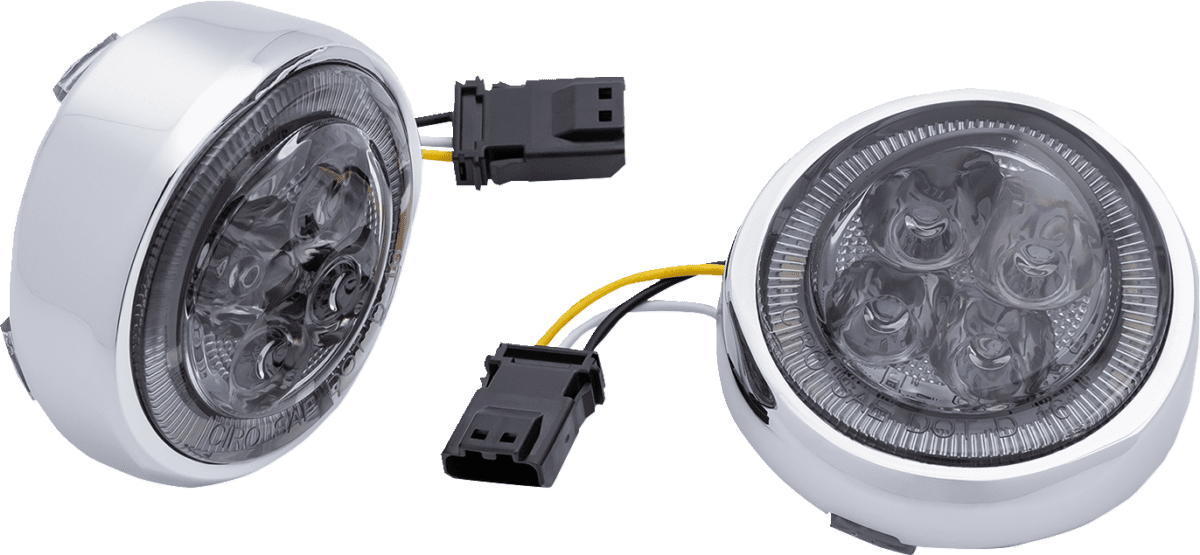 LED Lighted Fang® Front Signal Light Inserts with Bezel