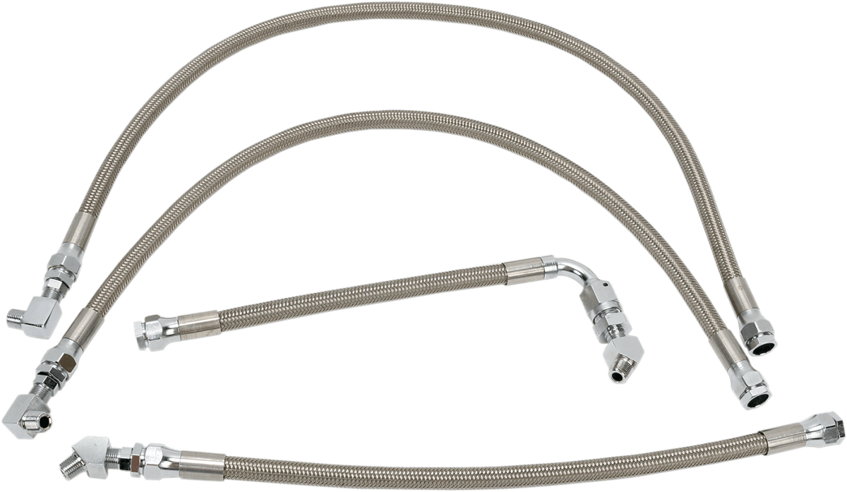 Stainless Steel Braided Oil Line Kit