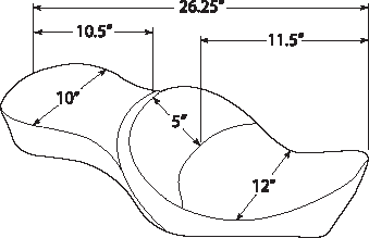 2-Up Double Bucket Vinyl Seat