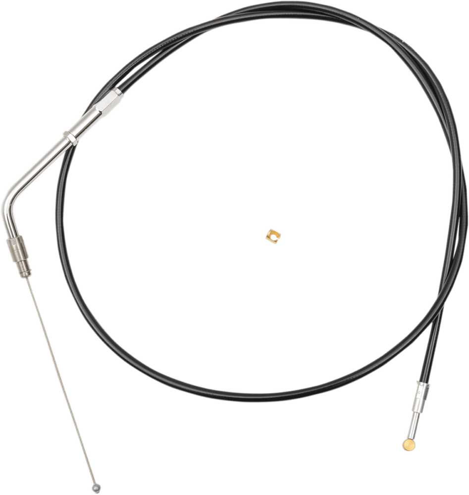 Black Vinyl Braided Handlebar Throttle Cable