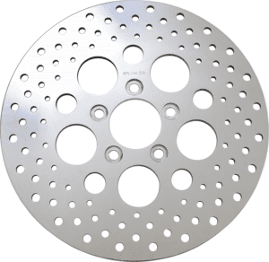 Polished Stainless Steel Drilled Brake Rotor