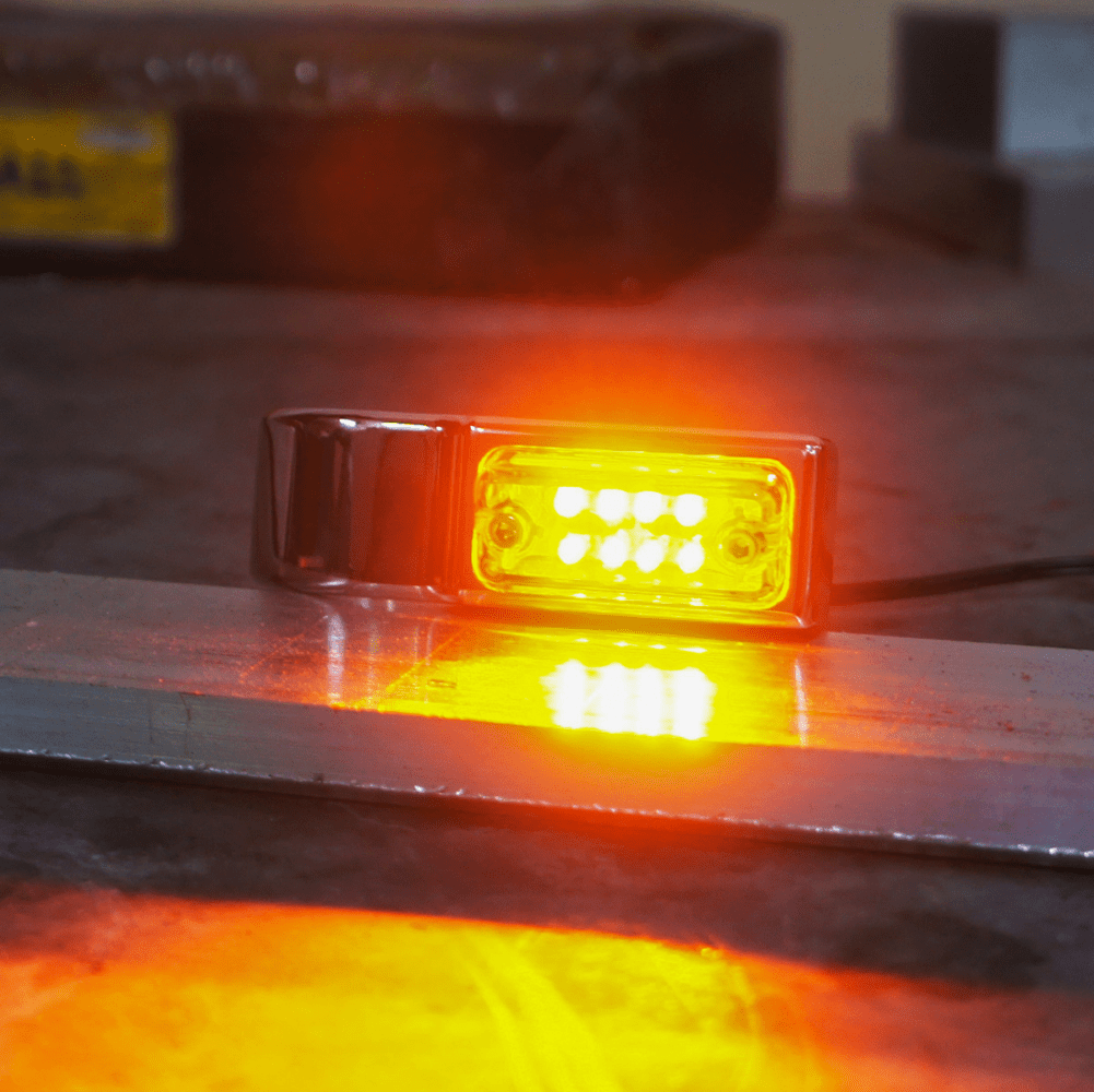 Rectangle LED Fork Mount Turn Signals