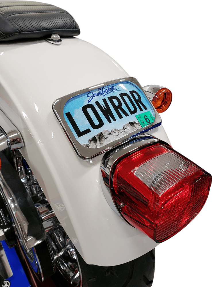 Large Radius Three-Bolt Style License Plate Mount Assembly