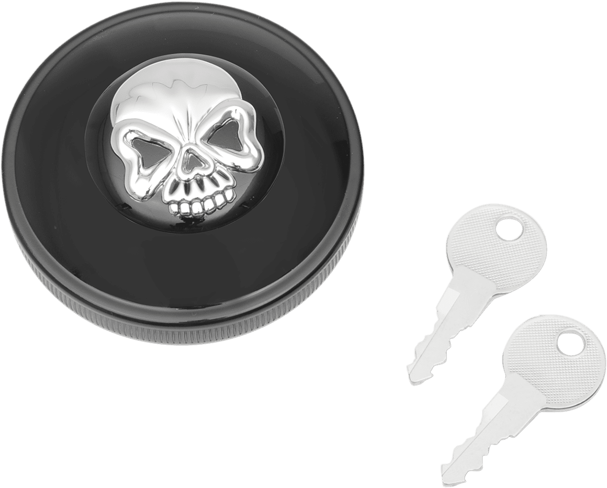 Screw-In Locking Skull Gas Cap
