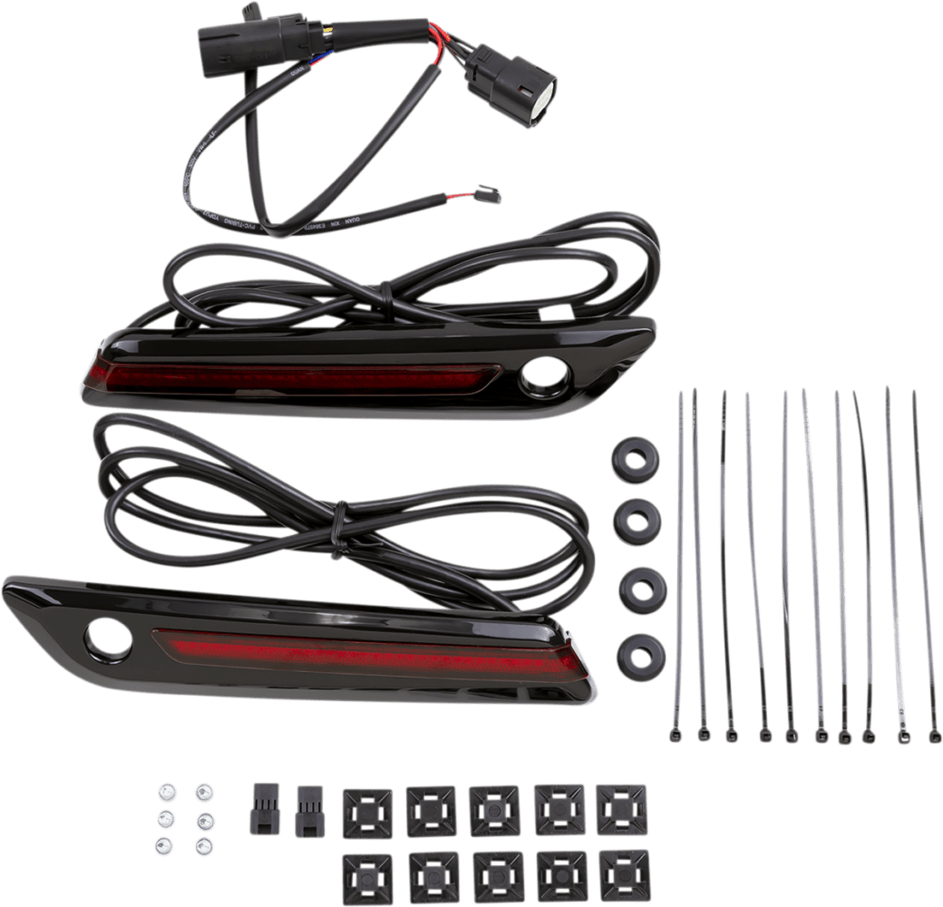 LED Saddlebag Hinge Covers