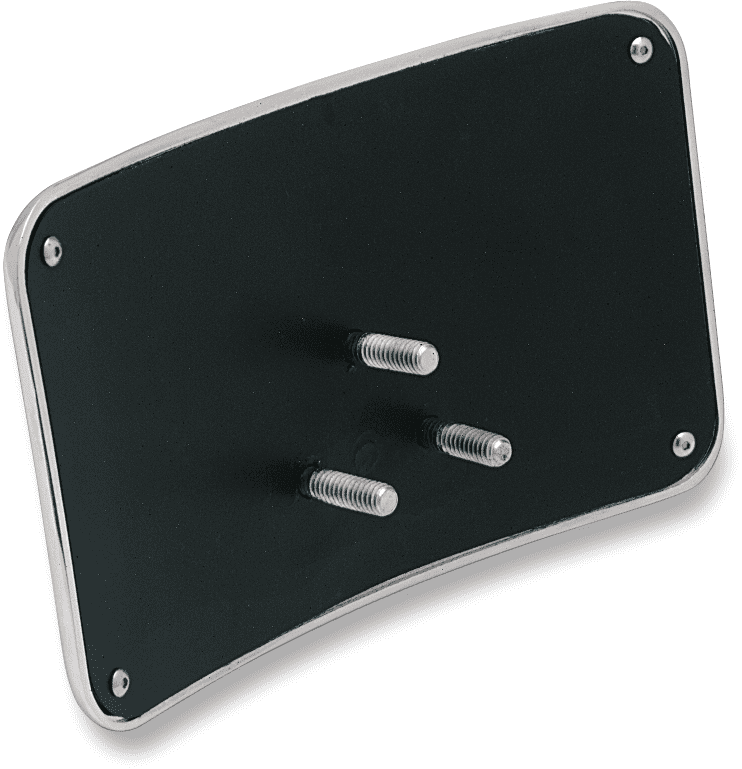 Small Radius Three-Bolt Style License Plate Mount Assembly