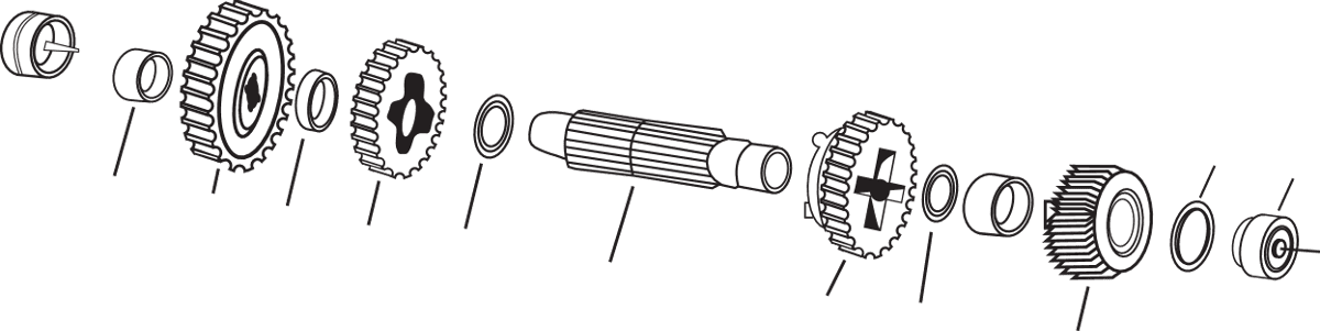 4-Speed Countershaft Component