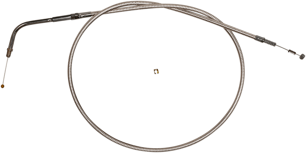 Polished Stainless Steel Braided Throttle/Idle Cable