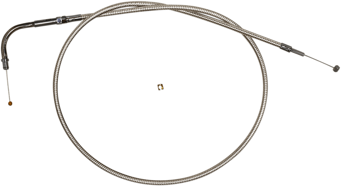 Polished Stainless Steel Braided Throttle/Idle Cable
