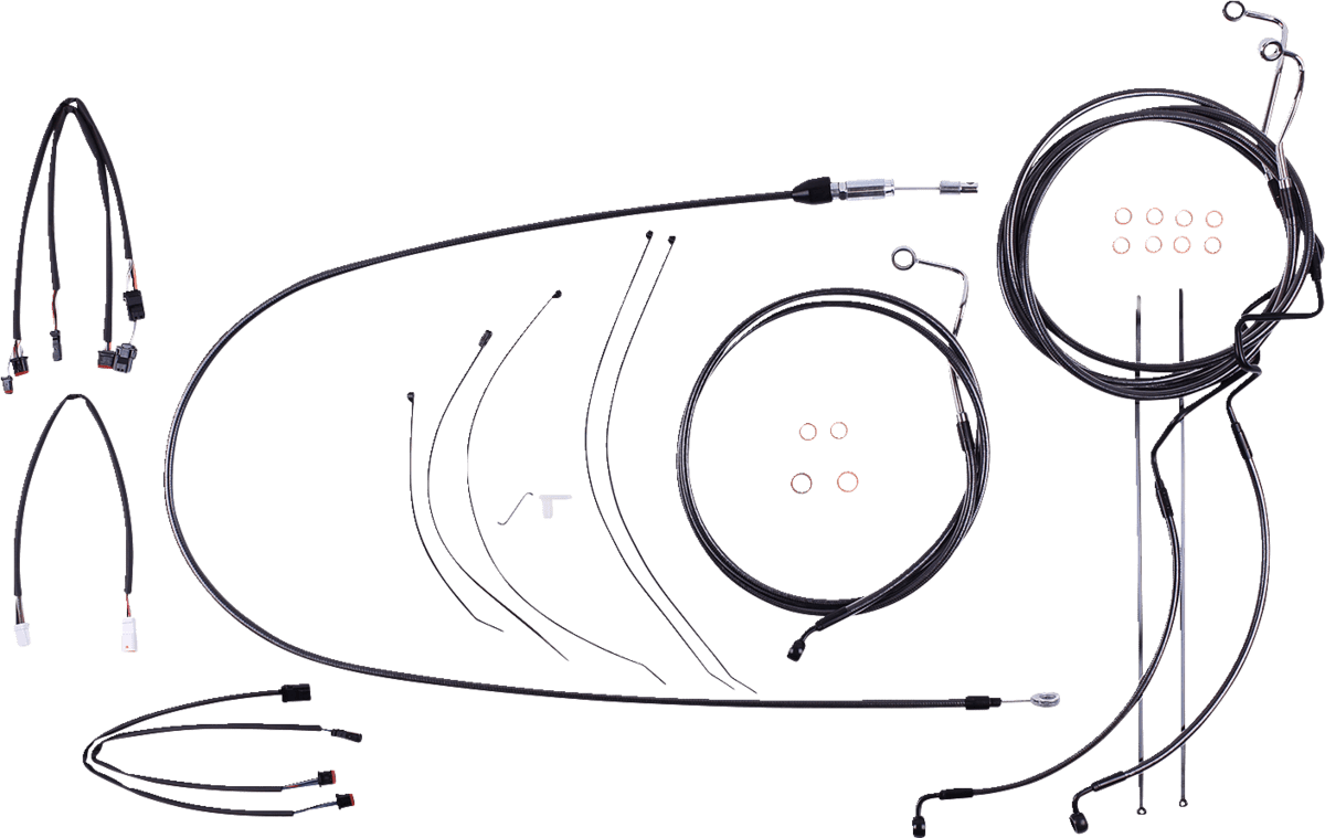 Black Pearl Designer Handlebar Installation Kit