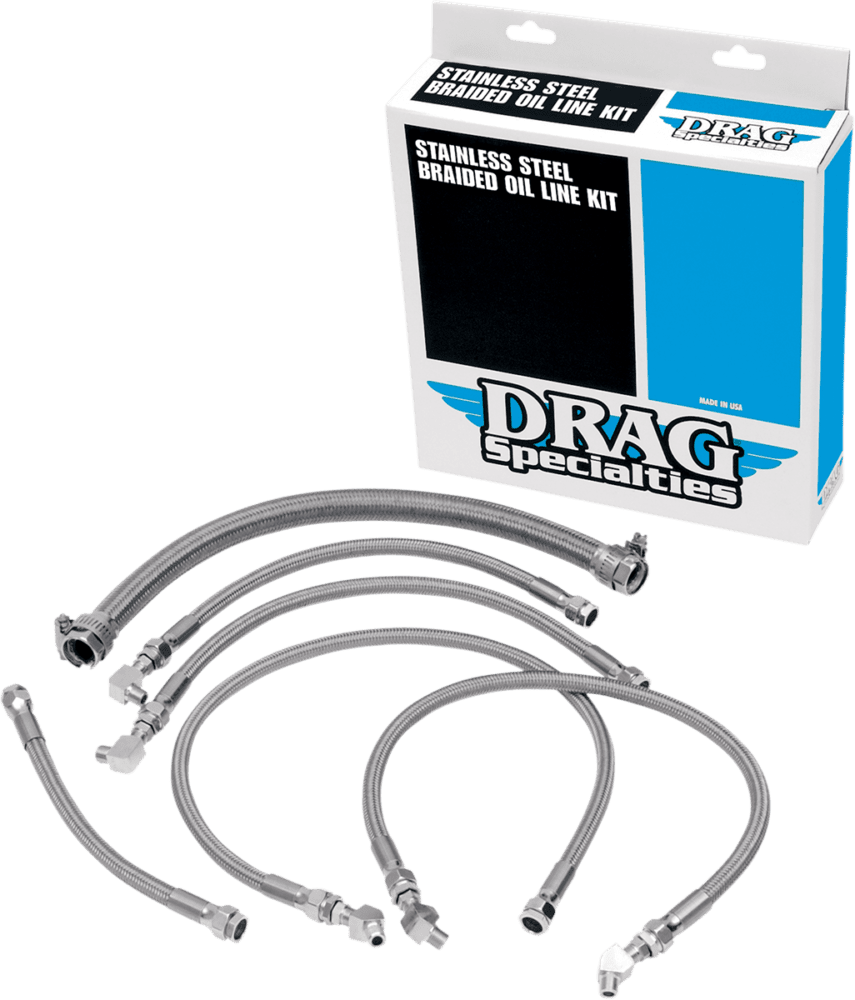 Stainless Steel Braided Oil Line Kit