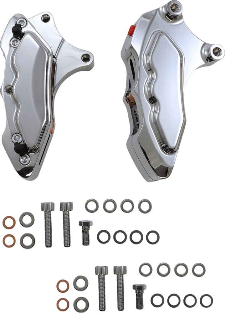 6-Piston Front Direct Bolt-On Brake Calipers for 13″ Rotor