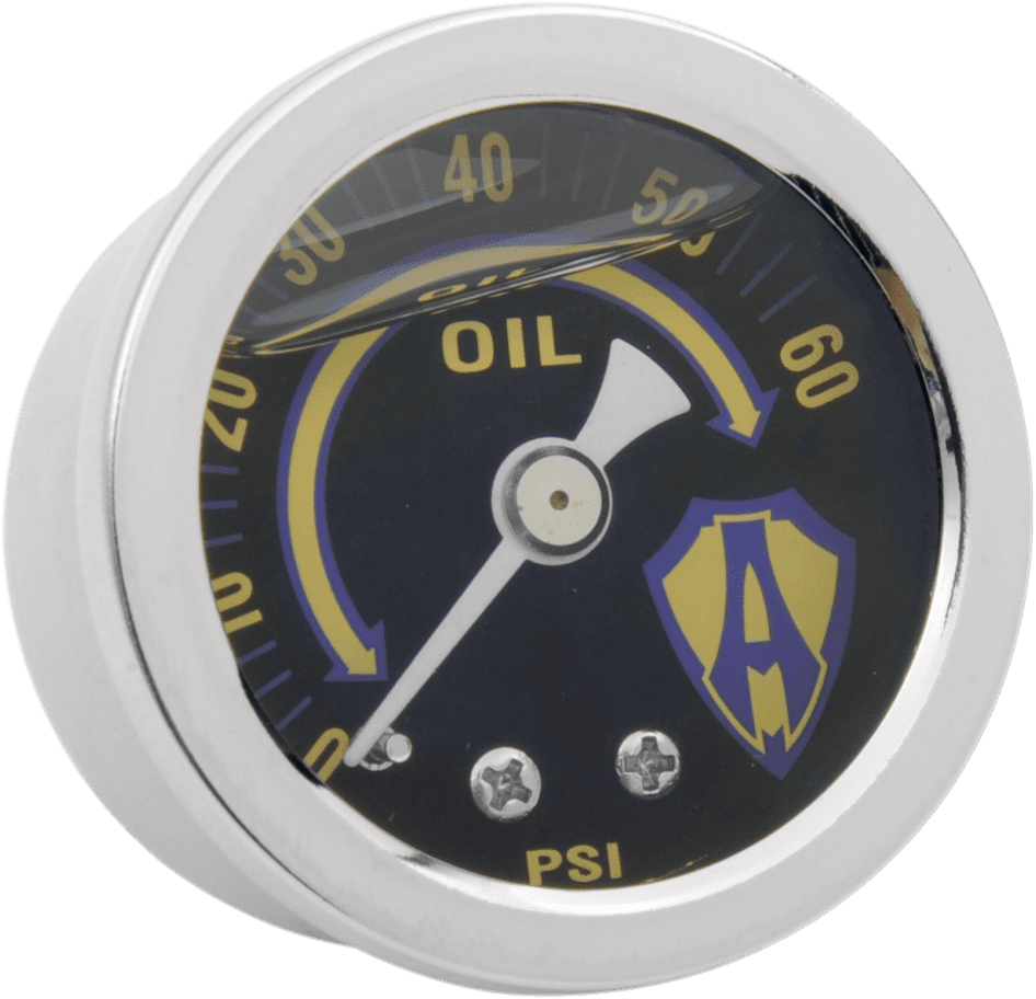 Oil Pressure Gauge Kit — Chrome