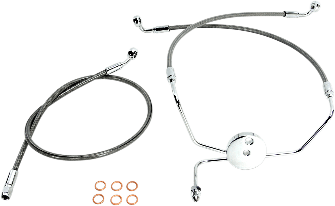 XR Stainless Extreme Response Front DOT Brakeline Kit