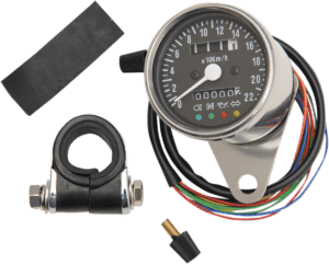 2.4" Mini Mechanical Speedometer with LED Indicators