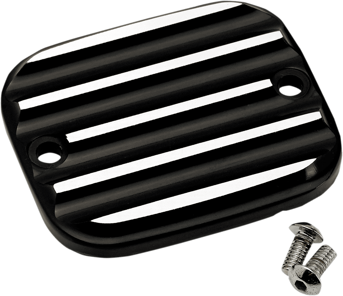 Front Brake Master Cylinder Cover — Finned
