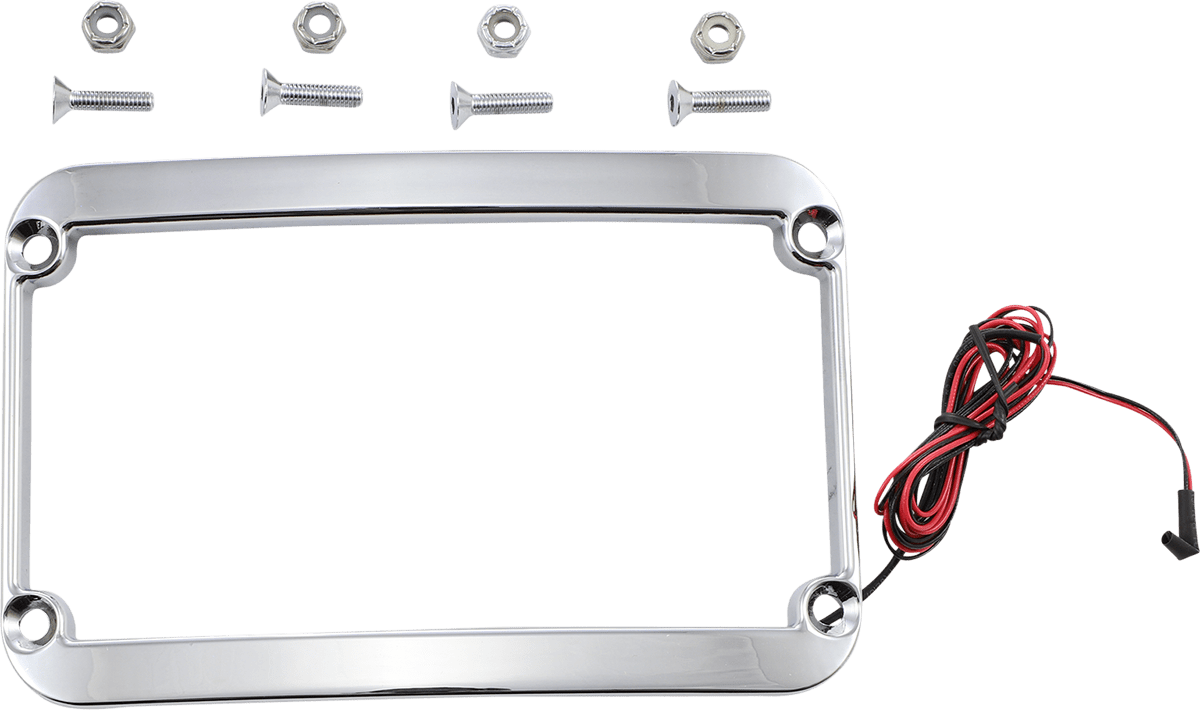 The One Rear Fender Lighted License Frame