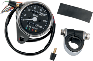 2.4" Mini Mechanical Speedometer with LED Indicators
