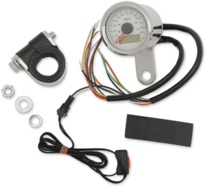 1-7/8" Programmable Imperial Speedometer with Indicator Lights