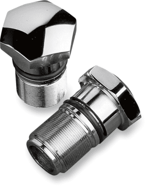 Chrome Fork Tube Plugs and Caps