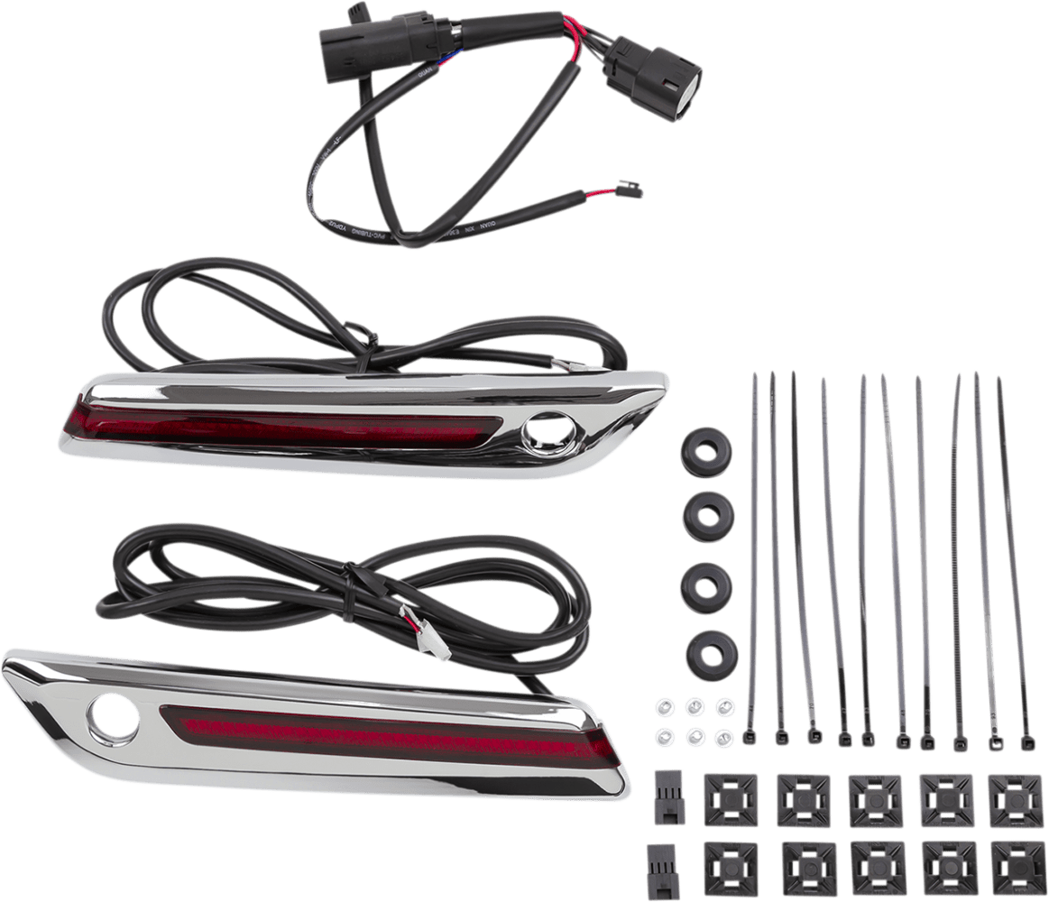 LED Saddlebag Hinge Covers