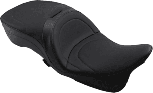 Backrest Compatible 2-Up Leather Touring Seat — Mild Stitched