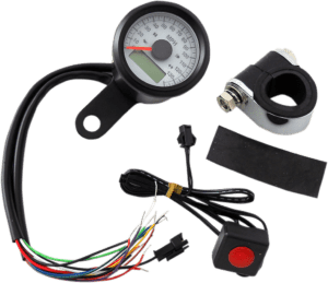 1-7/8" Programmable Imperial Speedometer with Indicator Lights