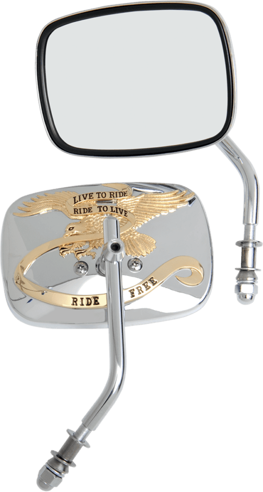 Live To Ride Custom Mirrors — Rectangle