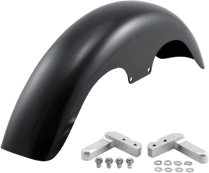 Hugger Front Fender with Mounting Blocks for Softail/Dyna
