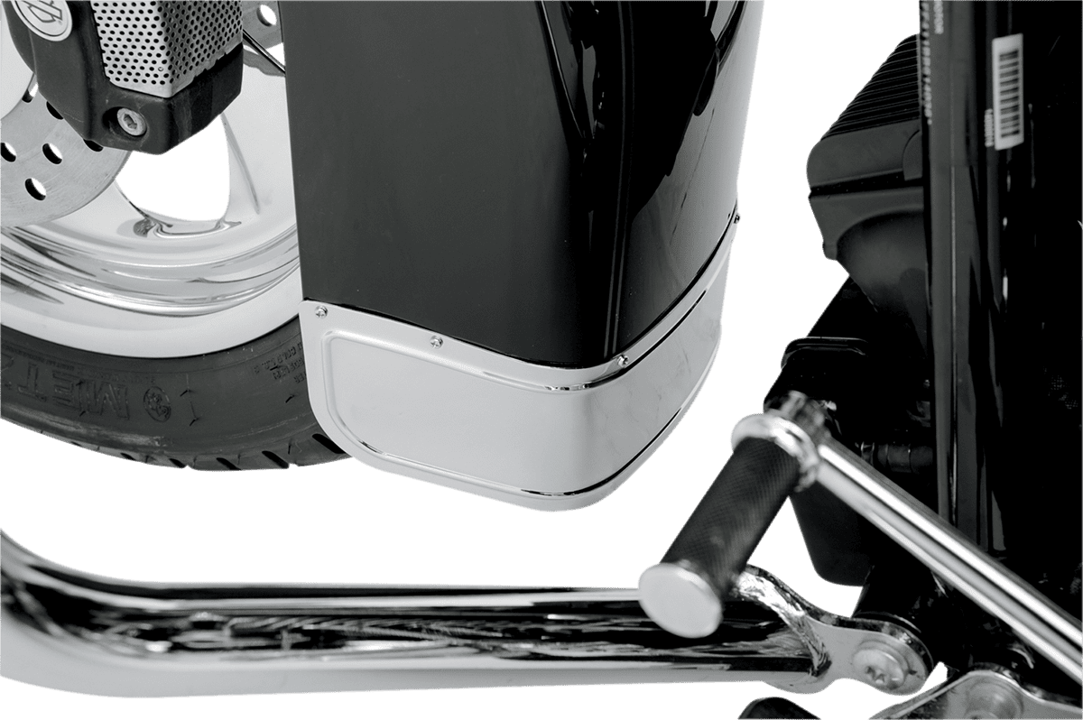 Chrome Plated Steel Front Fender Skirt — Smooth