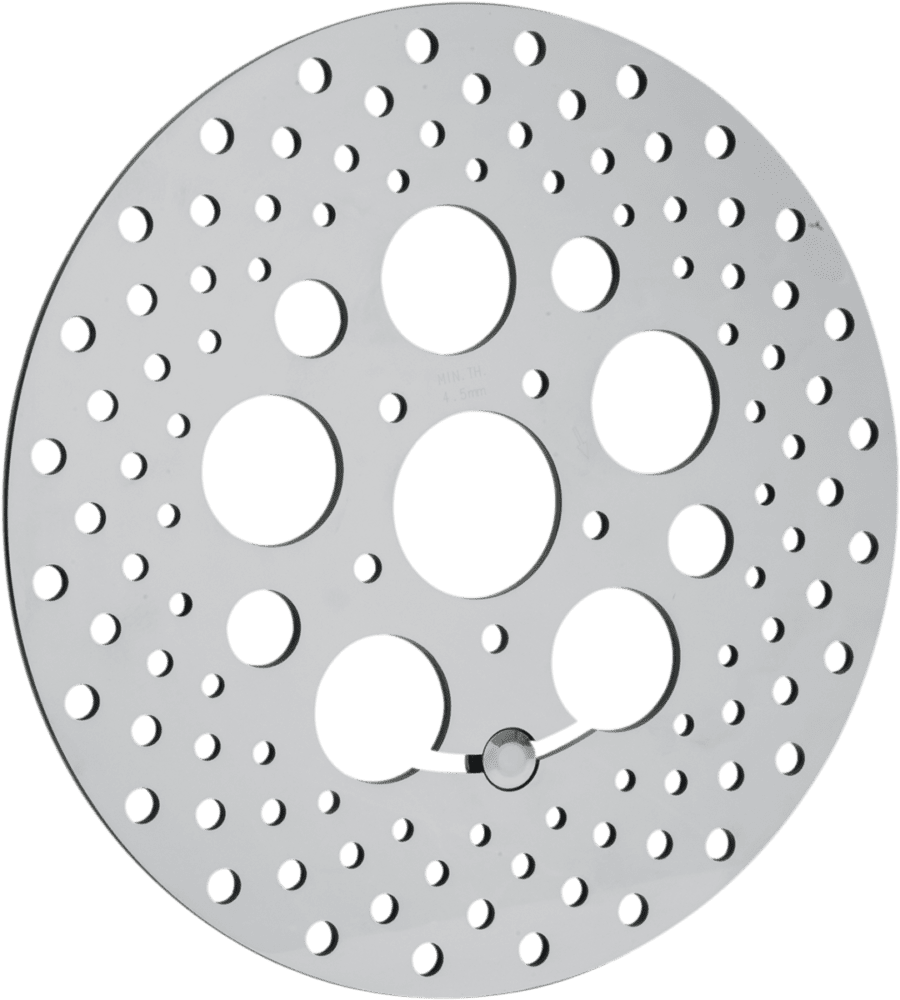 Polished Stainless Steel Drilled Brake Rotor