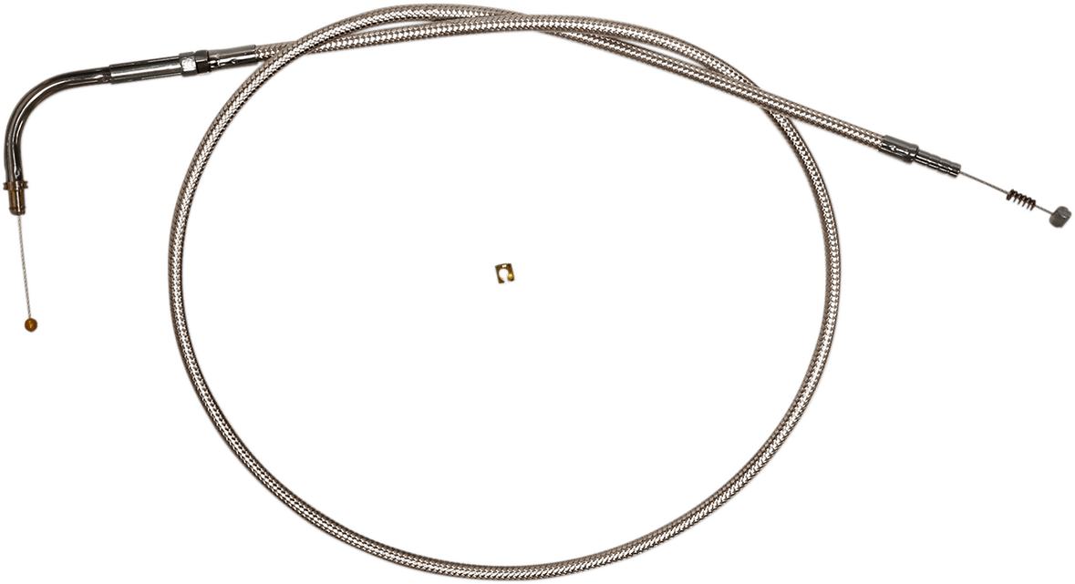 Polished Stainless Steel Braided Throttle/Idle Cable