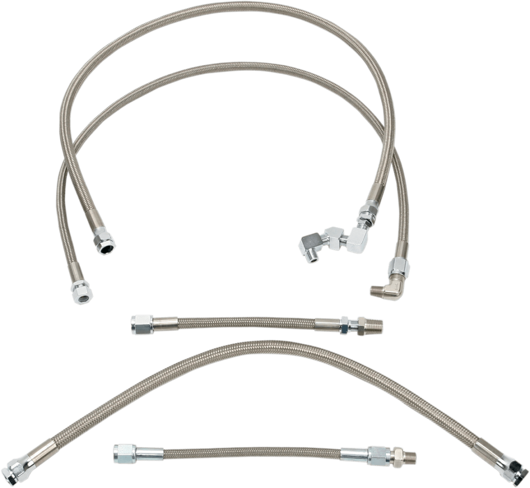 Stainless Steel Braided Oil Line Kit