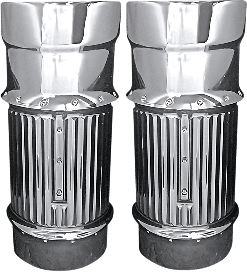 Billet Fork Leg Bells — Dimpled