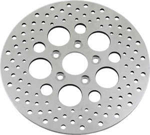 Polished Stainless Steel Drilled Brake Rotor